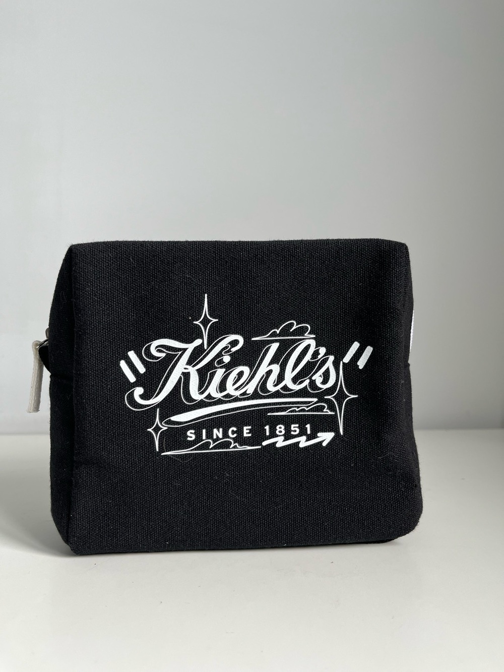 Kiehl's Black Canvas Cosmetics Pouch